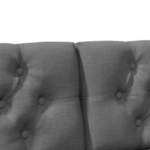 Тапицирана табла Тъмен сив 160 cm Солидно борово дърво