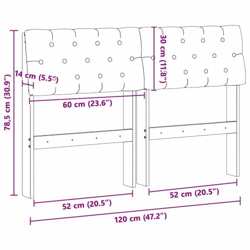 Тапицирана табла Светлосиво 120 cm Солидно борово дърво