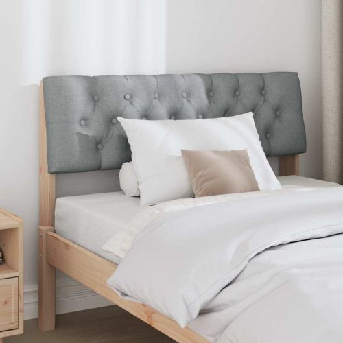 Тапицирана табла Светлосиво 100 cm Солидно борово дърво