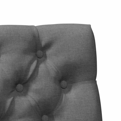 Тапицирана табла Тъмен сив 80 cm Солидно борово дърво