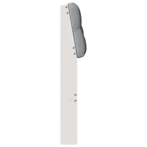 Тапицирана табла Светлосиво 80 cm Солидно борово дърво