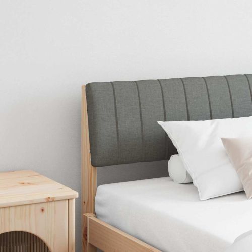 Тапицирана табла Тъмен сив 200 cm Солидно борово дърво