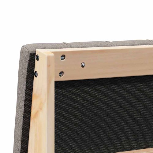 Тапицирана табла Таупе 200 cm Солидно борово дърво