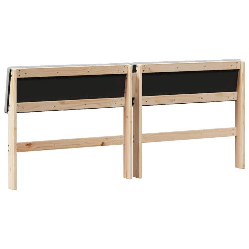 Тапицирана табла Светлосиво 180 cm Солидно борово дърво