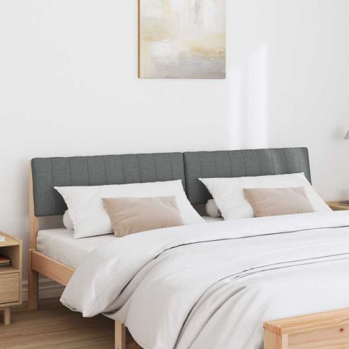 Тапицирана табла Тъмен сив 180 cm Солидно борово дърво