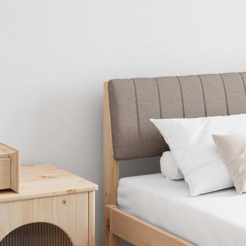 Тапицирана табла Таупе 180 cm Солидно борово дърво