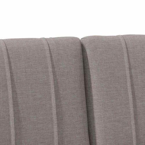 Тапицирана табла Таупе 180 cm Солидно борово дърво