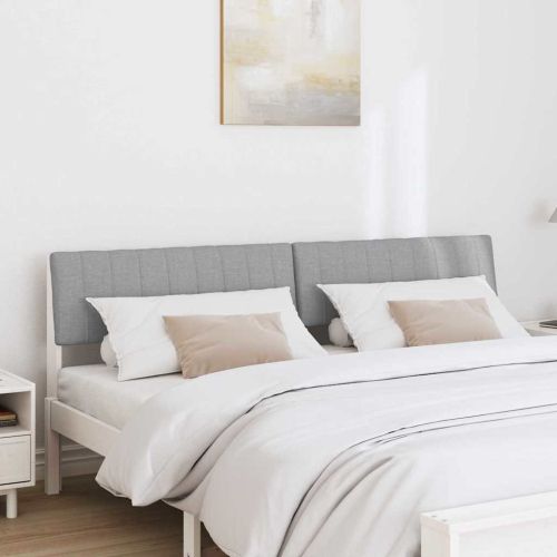 Тапицирана табла Светлосиво 180 cm Солидно борово дърво