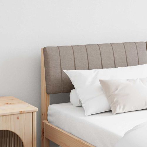 Тапицирана табла Таупе 160 cm Солидно борово дърво