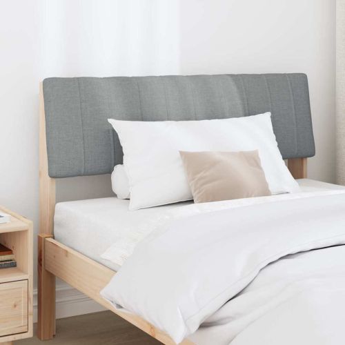 Тапицирана табла Светлосиво 100 cm Солидно борово дърво