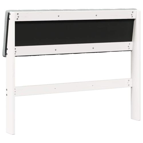 Тапицирана табла Светлосиво 100 cm Солидно борово дърво