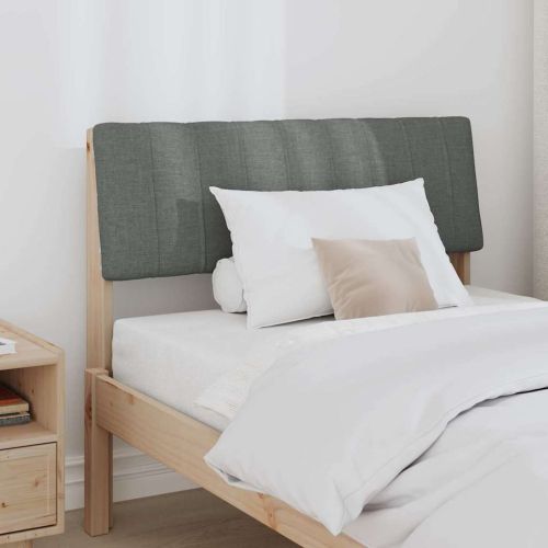 Тапицирана табла Тъмен сив 90 cm Солидно борово дърво