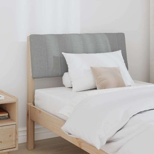 Тапицирана табла Светлосиво 80 cm Солидно борово дърво