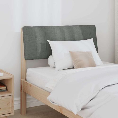 Тапицирана табла Тъмен сив 80 cm Солидно борово дърво