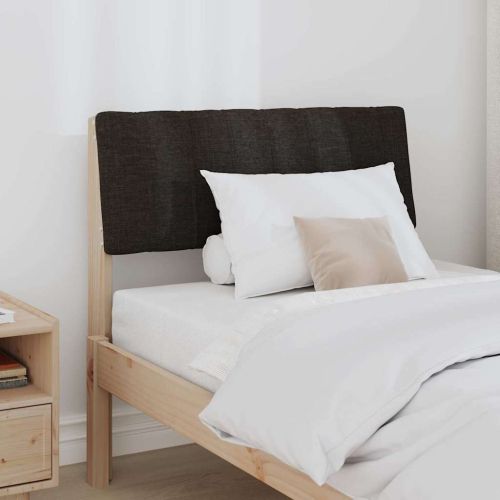 Тапицирана табла Черно 80 cm Солидно борово дърво