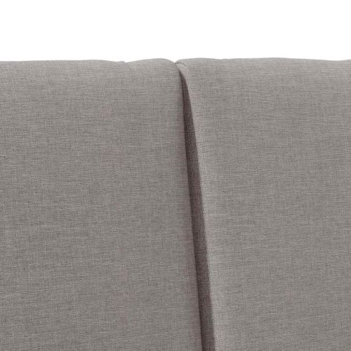 Тапицирана табла Таупе 160 cm Солидно борово дърво