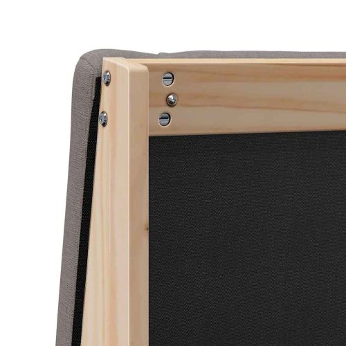 Тапицирана табла Таупе 140 cm Солидно борово дърво