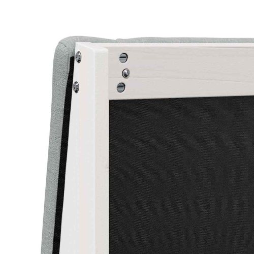 Тапицирана табла Светлосиво 80 cm Солидно борово дърво