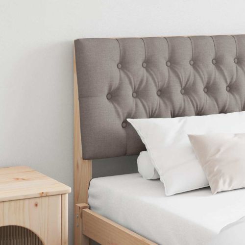 Тапицирана табла Таупе 200 cm Солидно борово дърво