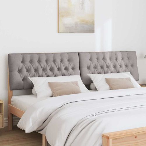 Тапицирана табла Таупе 200 cm Солидно борово дърво