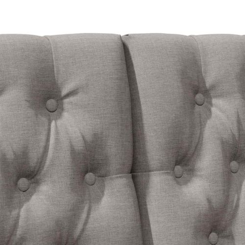 Тапицирана табла Таупе 160 cm Солидно борово дърво