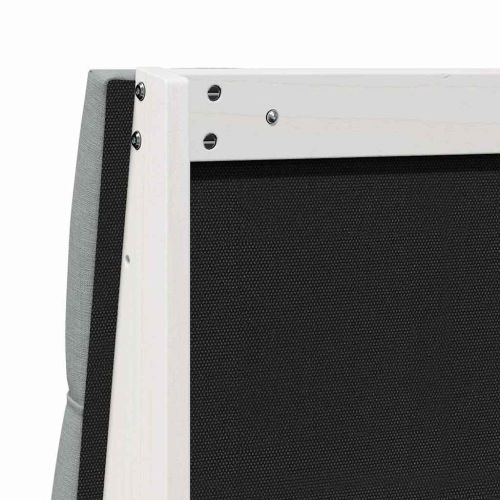 Тапицирана табла Светлосиво 150 cm Солидно борово дърво