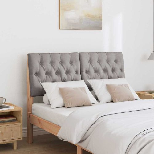 Тапицирана табла Таупе 120 cm Солидно борово дърво