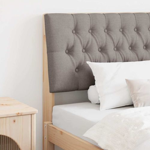 Тапицирана табла Таупе 100 cm Солидно борово дърво