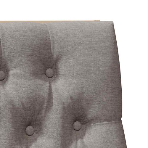 Тапицирана табла Таупе 100 cm Солидно борово дърво