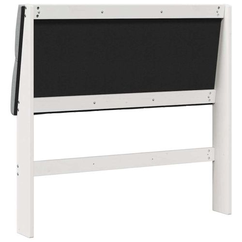 Тапицирана табла Светлосиво 100 cm Солидно борово дърво