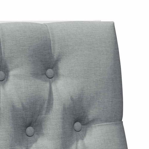 Тапицирана табла Светлосиво 100 cm Солидно борово дърво