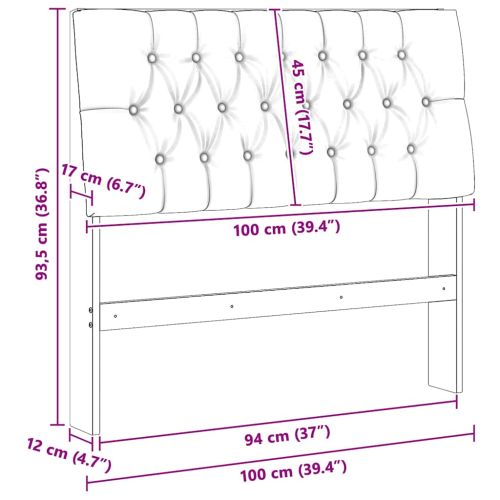 Тапицирана табла Светлосиво 100 cm Солидно борово дърво