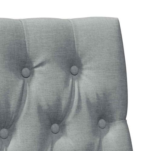 Тапицирана табла Светлосиво 90 cm Солидно борово дърво