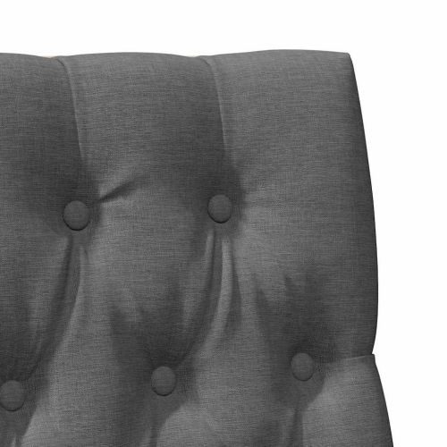 Тапицирана табла Тъмен сив 90 cm Солидно борово дърво