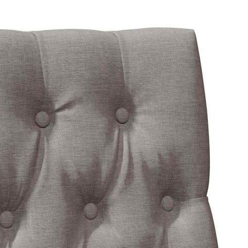 Тапицирана табла Таупе 90 cm Солидно борово дърво