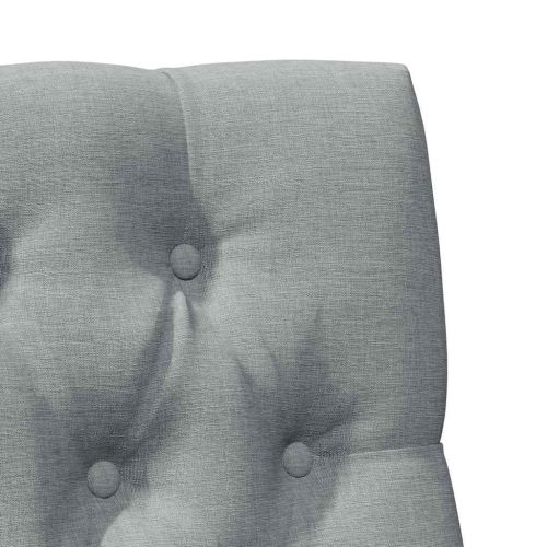 Тапицирана табла Светлосиво 80 cm Солидно борово дърво