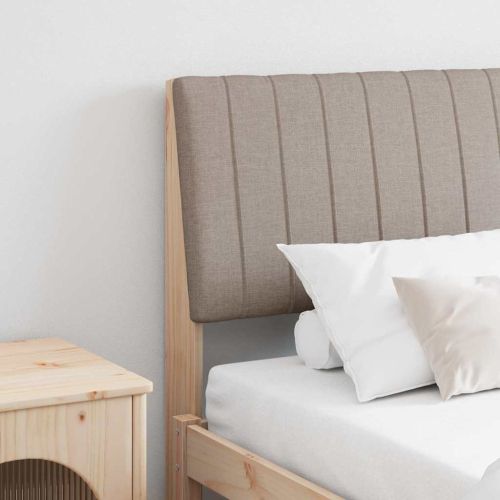 Тапицирана табла Таупе 180 cm Солидно борово дърво