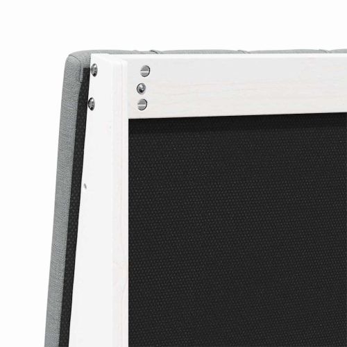 Тапицирана табла Светлосиво 160 cm Солидно борово дърво