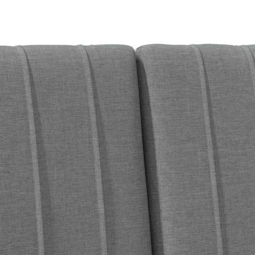 Тапицирана табла Тъмен сив 140 cm Солидно борово дърво