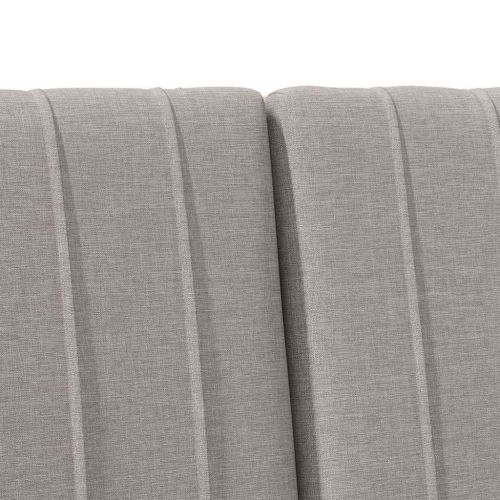 Тапицирана табла Таупе 140 cm Солидно борово дърво