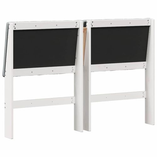 Тапицирана табла Светлосиво 140 cm Солидно борово дърво