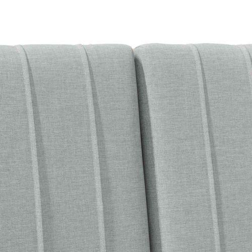 Тапицирана табла Светлосиво 120 cm Солидно борово дърво