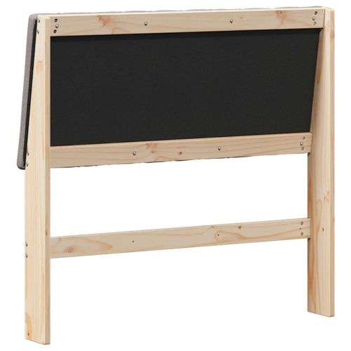 Тапицирана табла Таупе 100 cm Солидно борово дърво