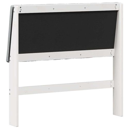 Тапицирана табла Светлосиво 100 cm Солидно борово дърво