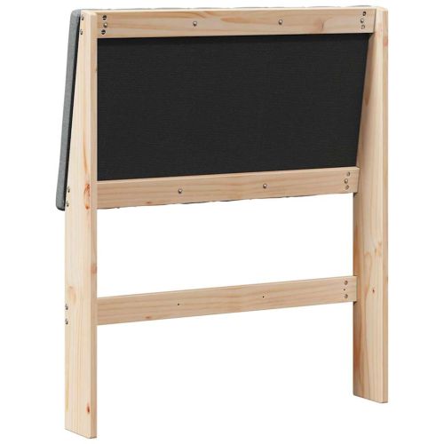 Тапицирана табла Тъмен сив 80 cm Солидно борово дърво