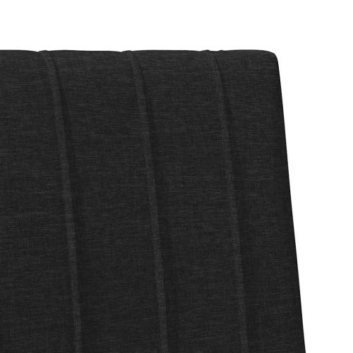 Тапицирана табла Черно 80 cm Солидно борово дърво