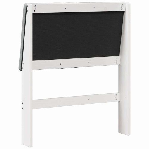 Тапицирана табла Светлосиво 80 cm Солидно борово дърво