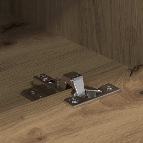 ТВ шкаф Дъб 150 x 30 x 45 см Инженерна дървесина и желязо