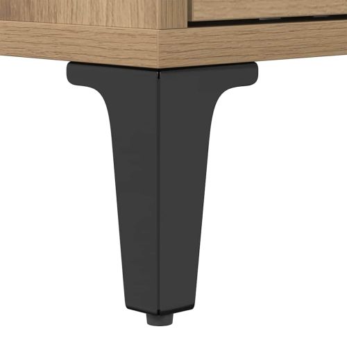 ТВ шкаф Дъб 150 x 30 x 45 см Инженерна дървесина и желязо