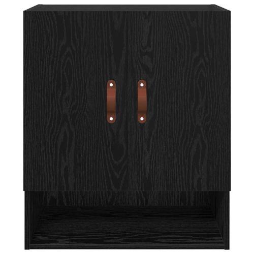 Стенен шкаф Черен дъб 60 x 31 x 70 см Инженерно дърво